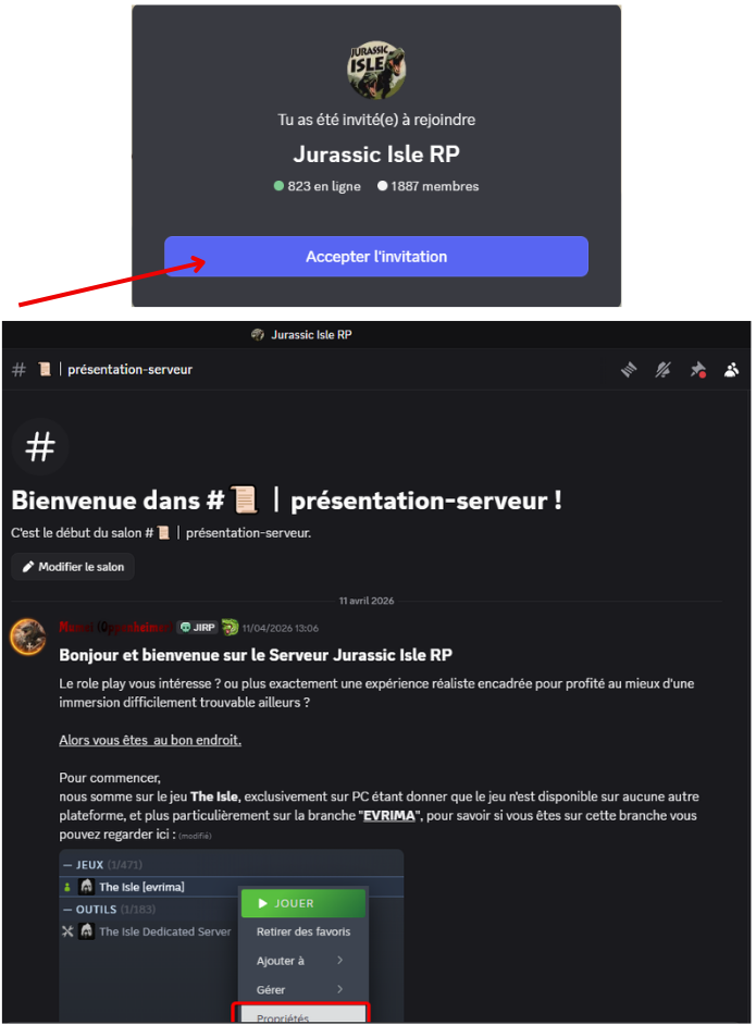Étape 1 rejoindre le Discord